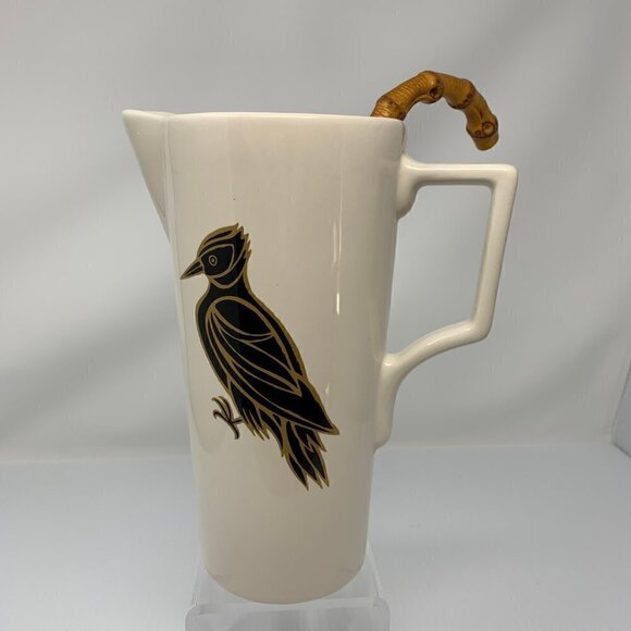 Patch NYC Woodpecker Beverage Pitcher & Vintage Bamboo Cocktail Mixing Spoon - Picture 3 of 15